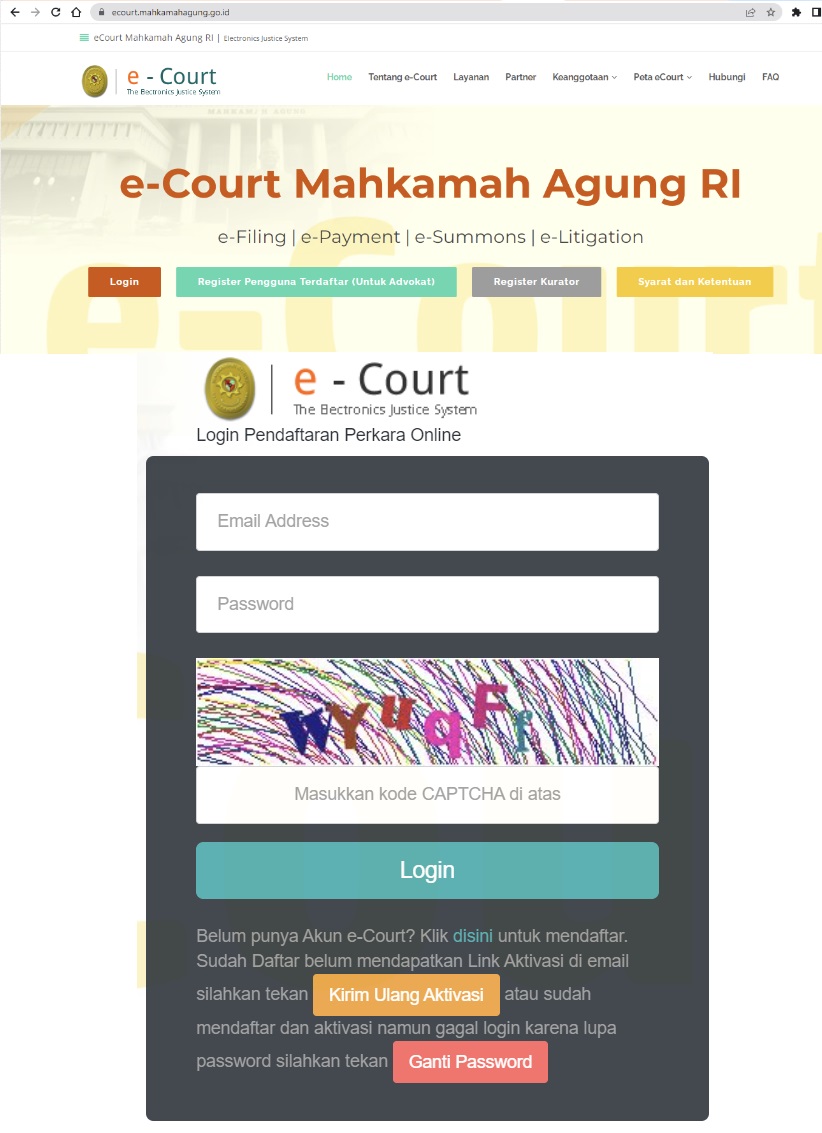 Daftar Ecourt